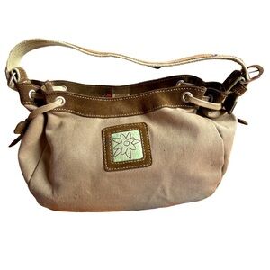 Sherpani Women’s Canvas Tan Ivy Purse Army Green Flower